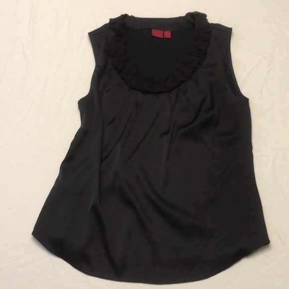 212 Collection Tops - Black silky tank top